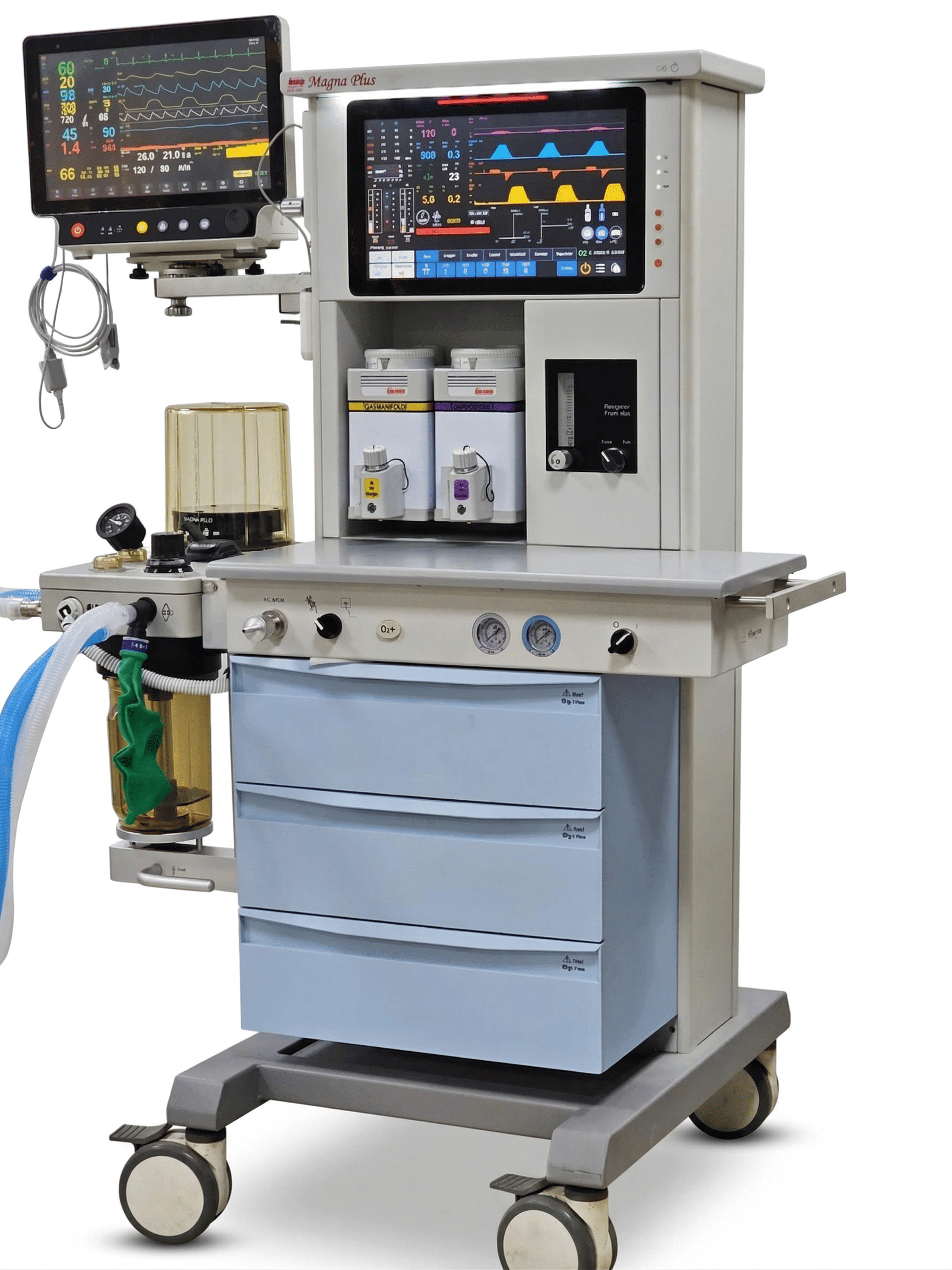 Advanced Anesthesia Workstation with Ventilator & Patient Monitoring System